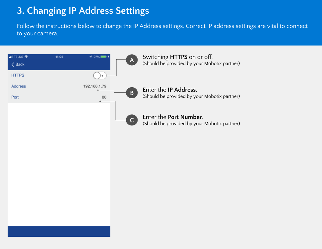 Changing Camera IP Address